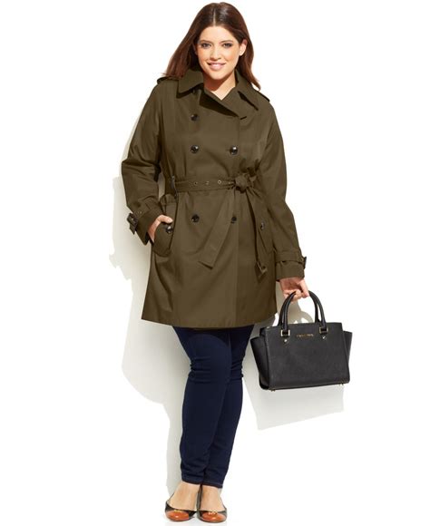 michael kors faux leather trim walker coat|Michael Kors leather jacket.